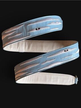 Min & Mon Purse Strap - Embroidered Clouds